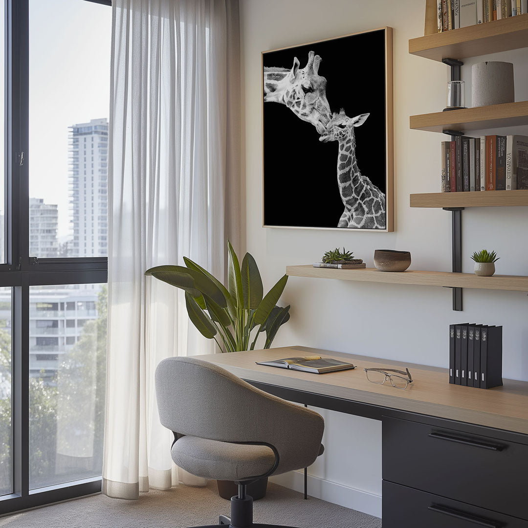 First Love - Giraffe Wall Art