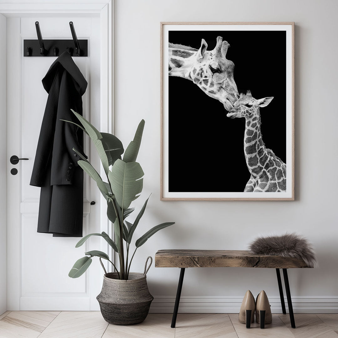 First Love - Giraffe Wall Art