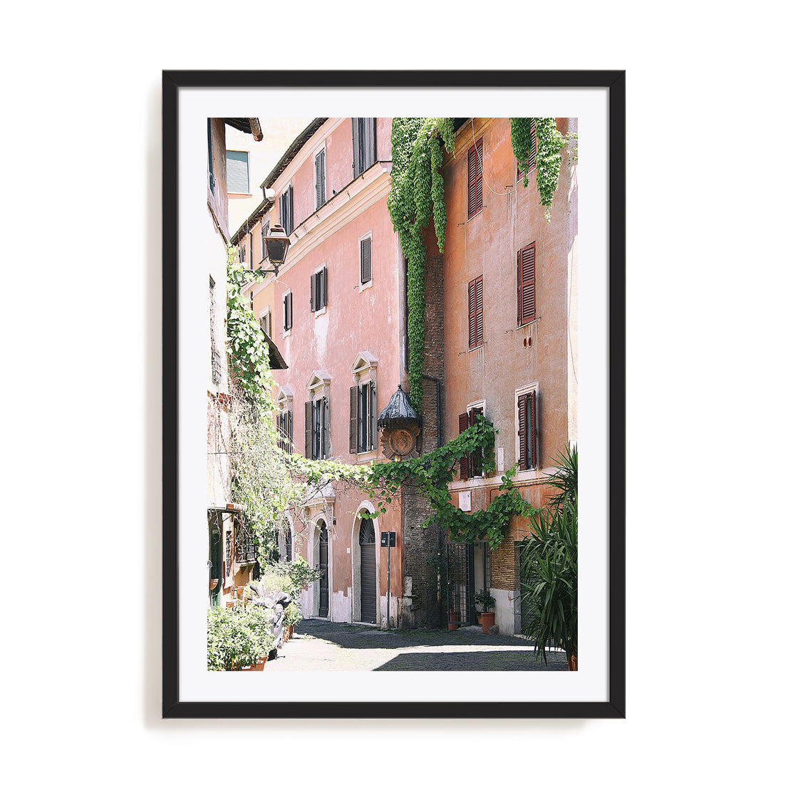 Pink Buildings in Rome