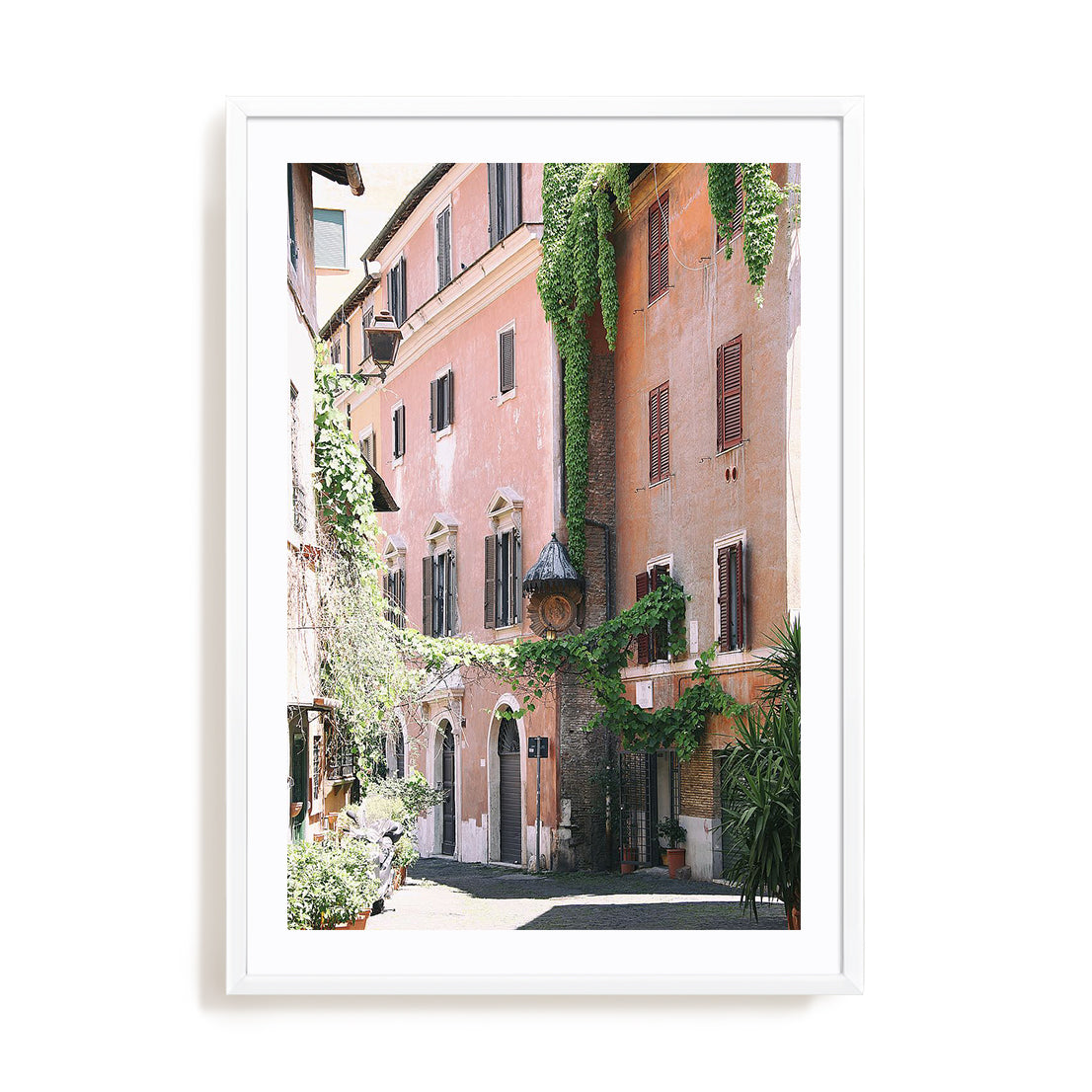 Pink Buildings in Rome