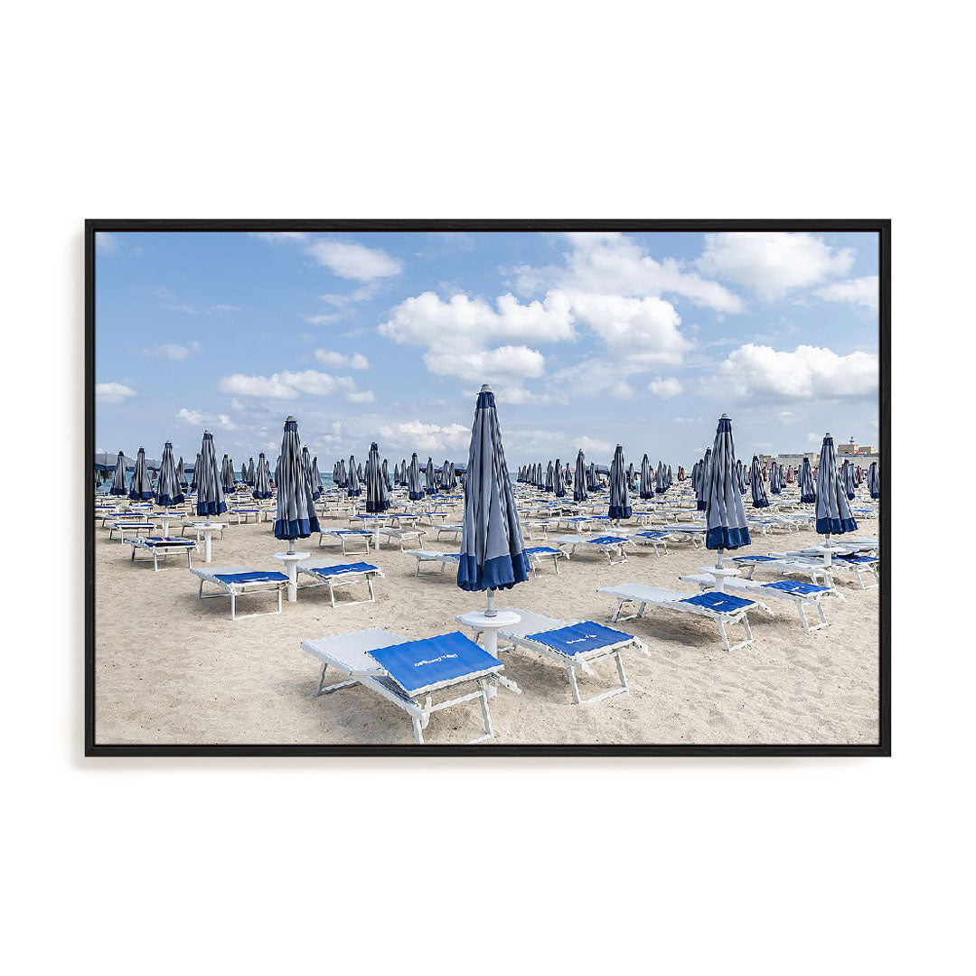 Puglia, Italy Beach Umbrellas Wall Art