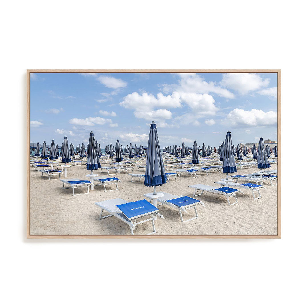 Puglia, Italy Beach Umbrellas Wall Art