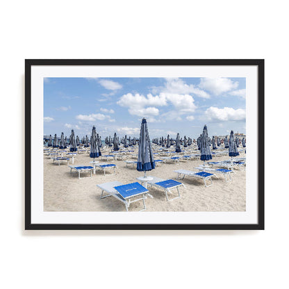 Puglia, Italy Beach Umbrellas Wall Art