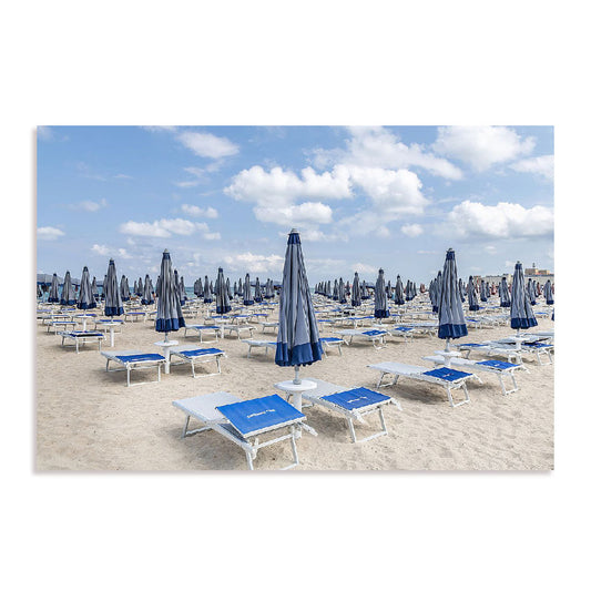 Puglia, Italy Beach Umbrellas Wall Art