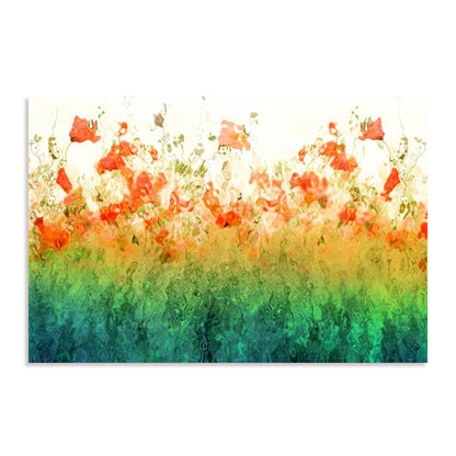 Emerald Poppies Wall Art