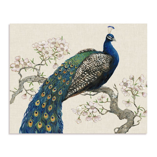 Peacock and Blossoms I