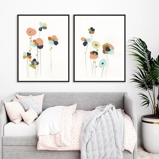 Modular Bouquet I and II Wall Art