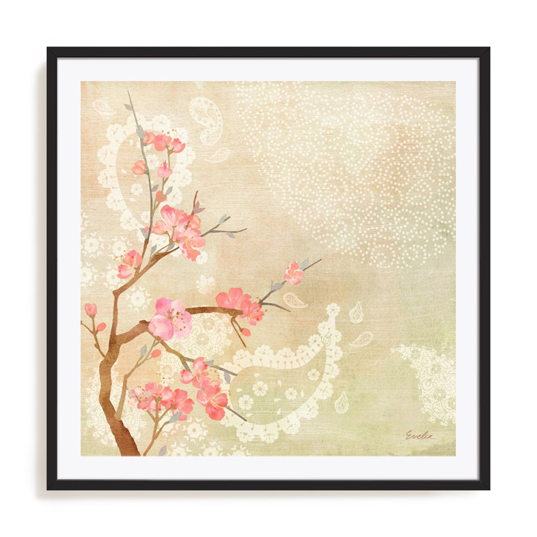 Sweet Cherry Blossoms II Wall Art