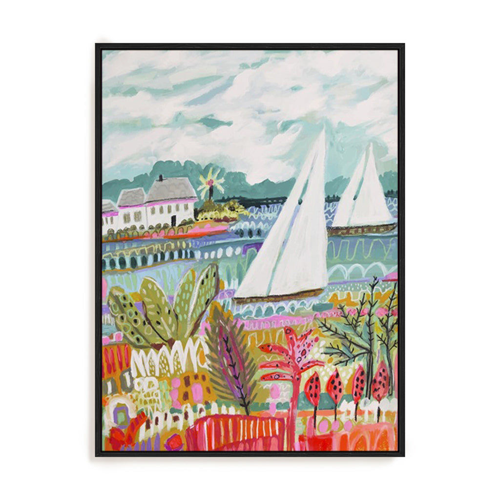 Two Sailboats and Cottage II