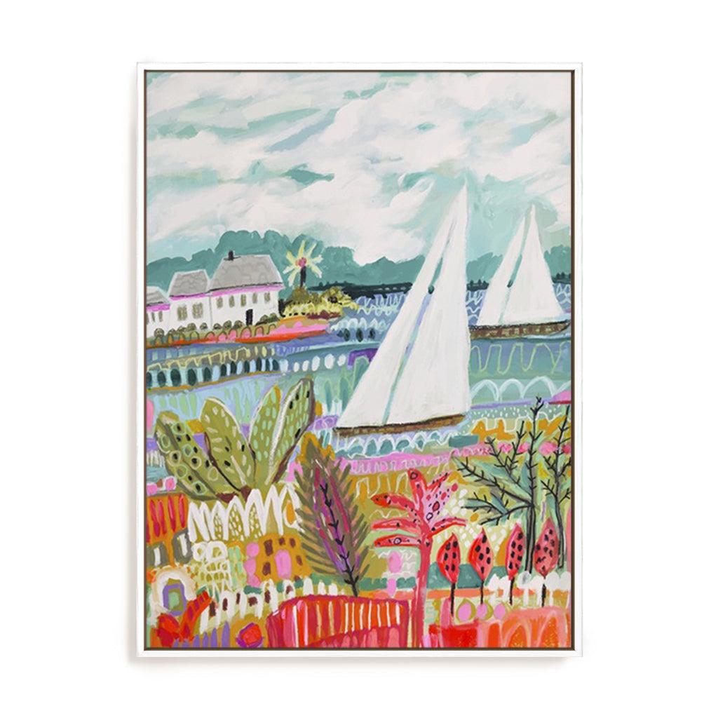 Two Sailboats and Cottage II