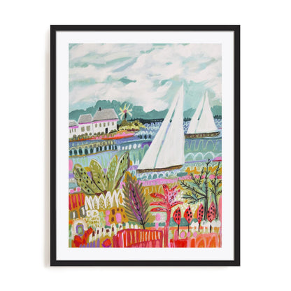 Two Sailboats and Cottage II