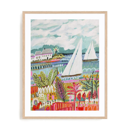 Two Sailboats and Cottage II