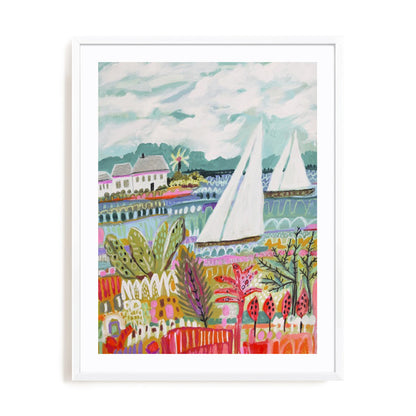 Two Sailboats and Cottage II