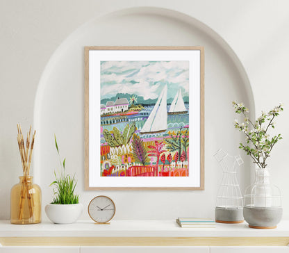 Two Sailboats and Cottage II