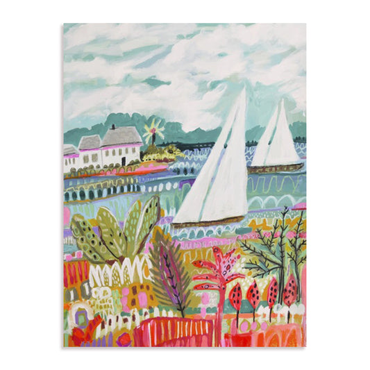 Two Sailboats and Cottage II