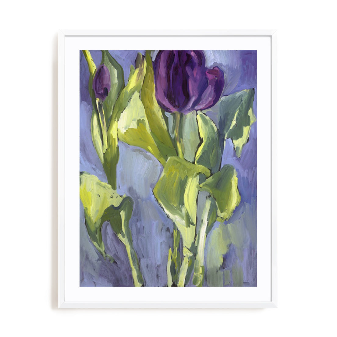 Violet Spring Flowers II Wall Art