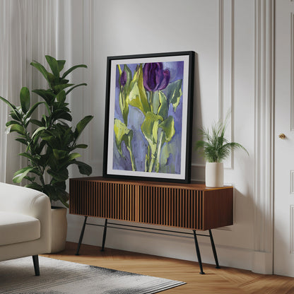 Violet Spring Flowers II Wall Art