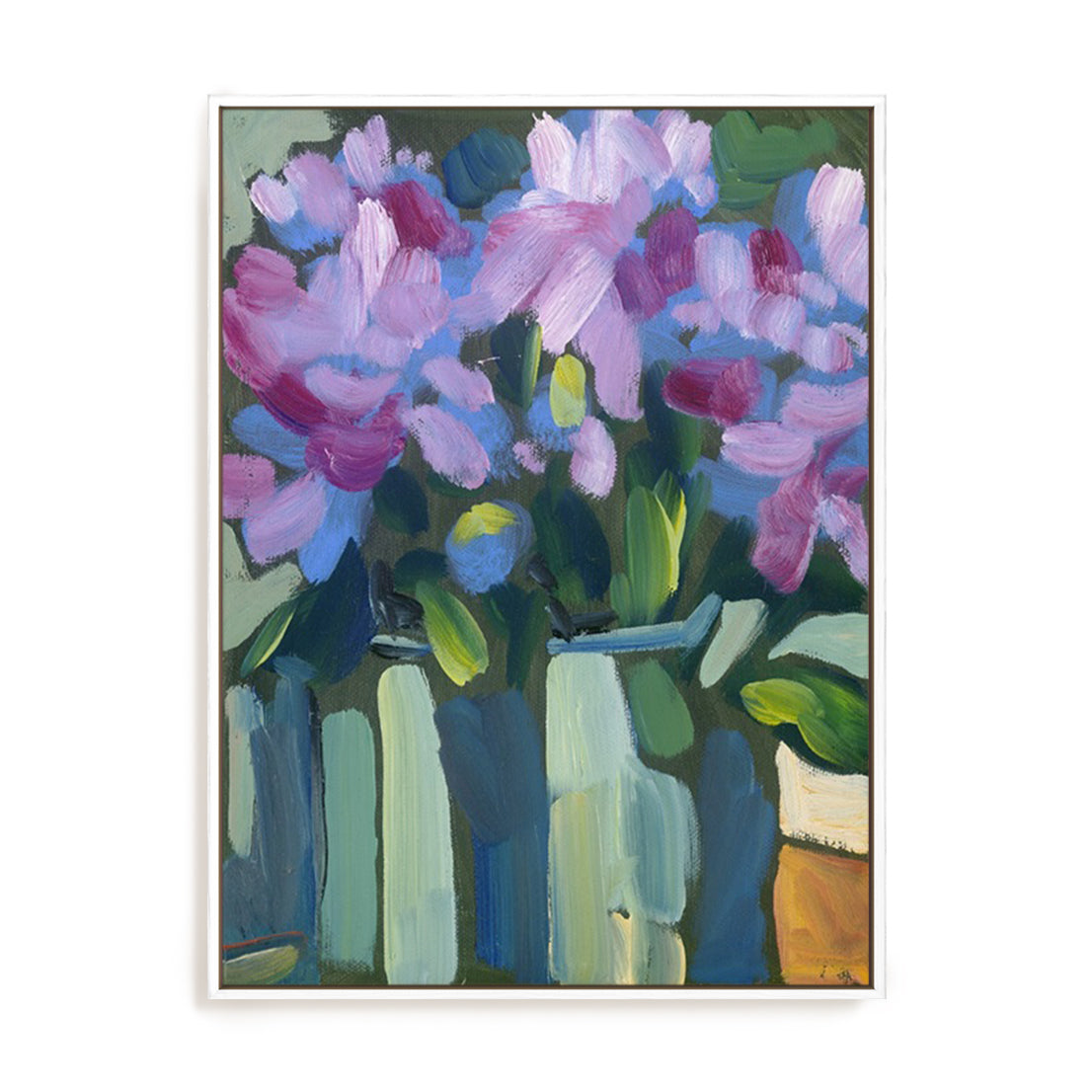 Violet Spring Flowers V Wall Art