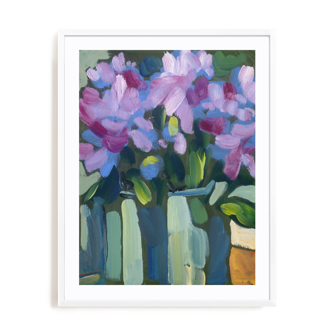 Violet Spring Flowers V Wall Art