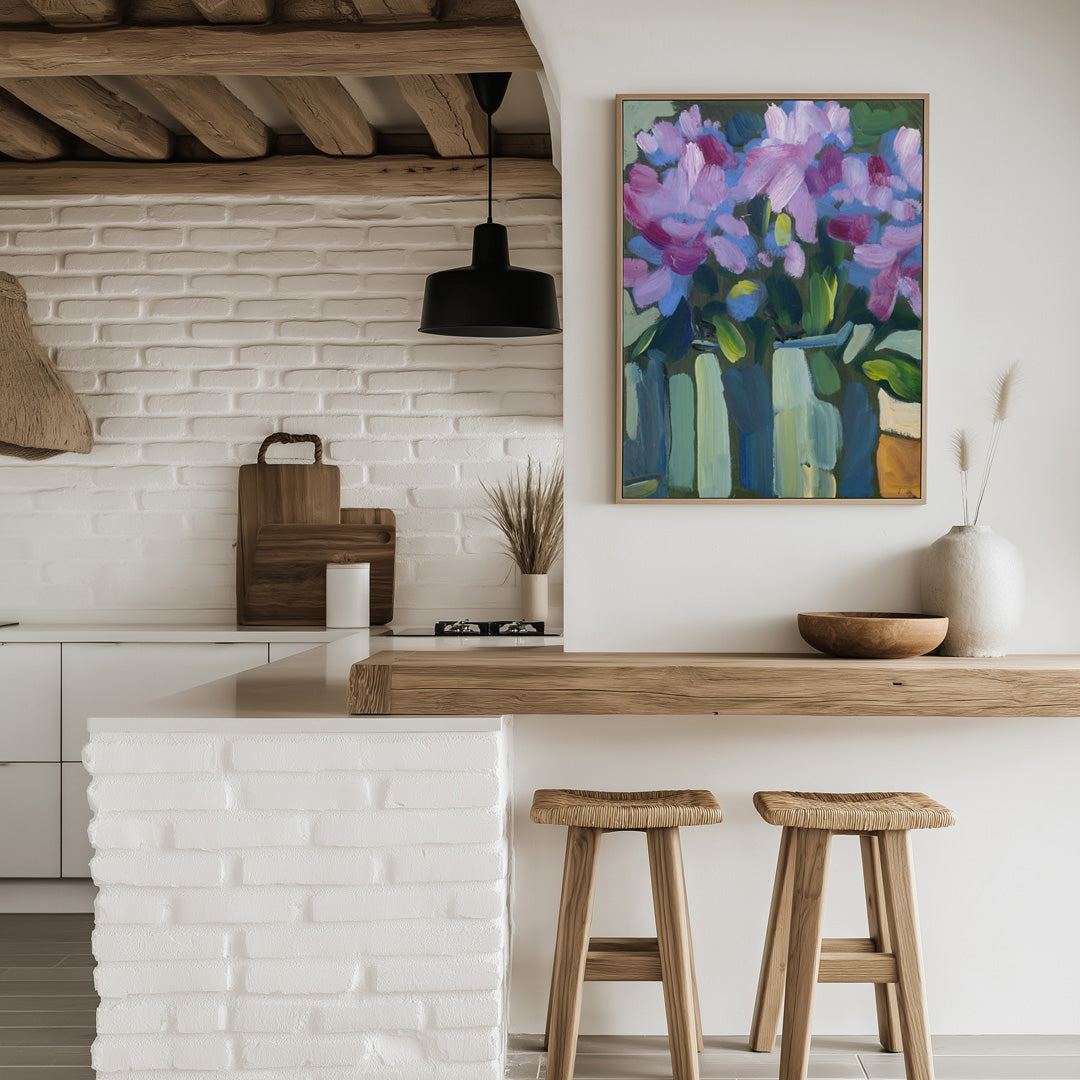 Violet Spring Flowers V Wall Art