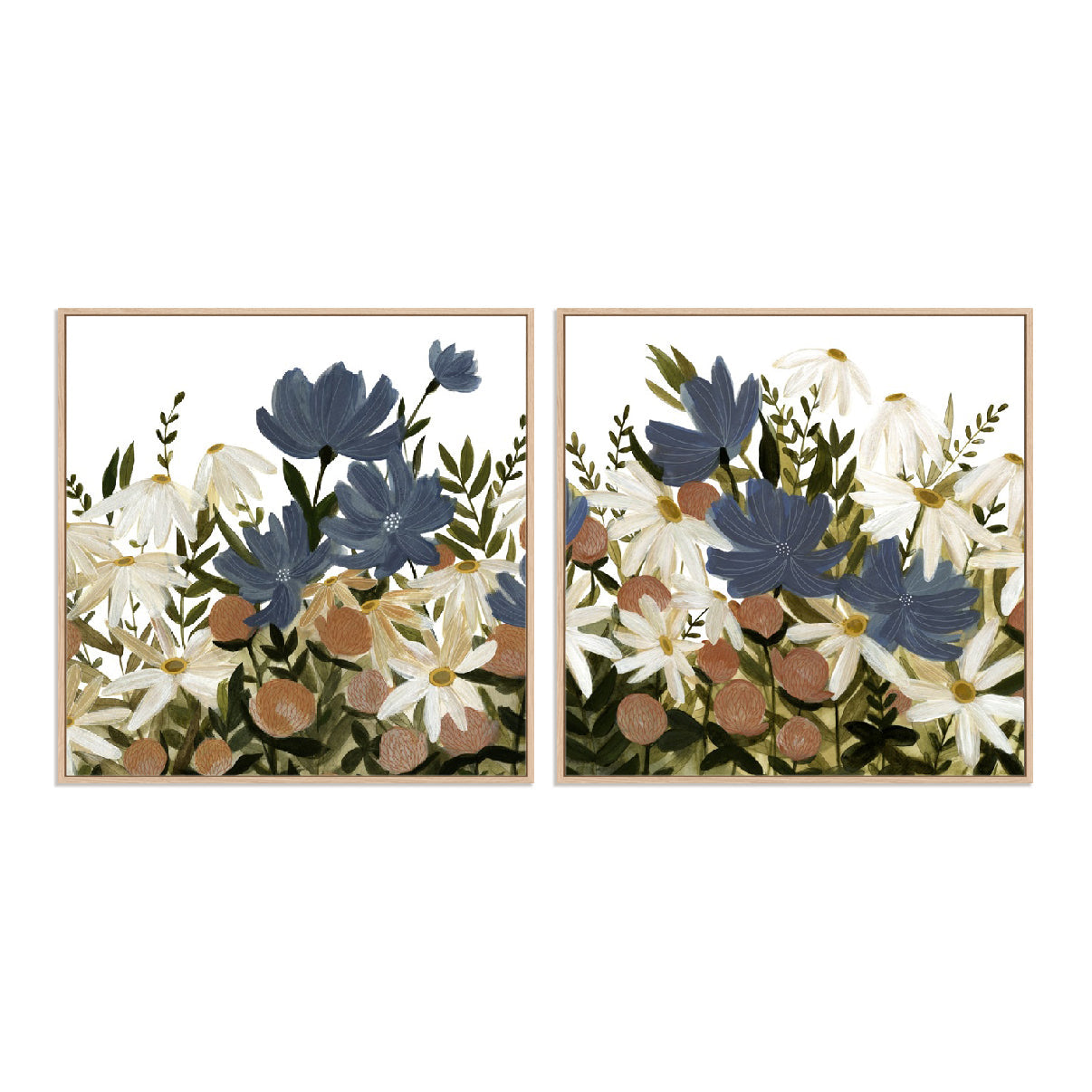 Wildflower Garden I & II Wall Art