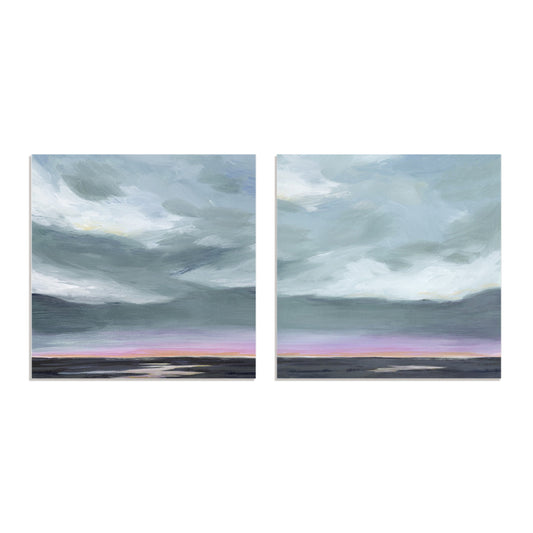 Amethyst Marsh I and II Wall Art