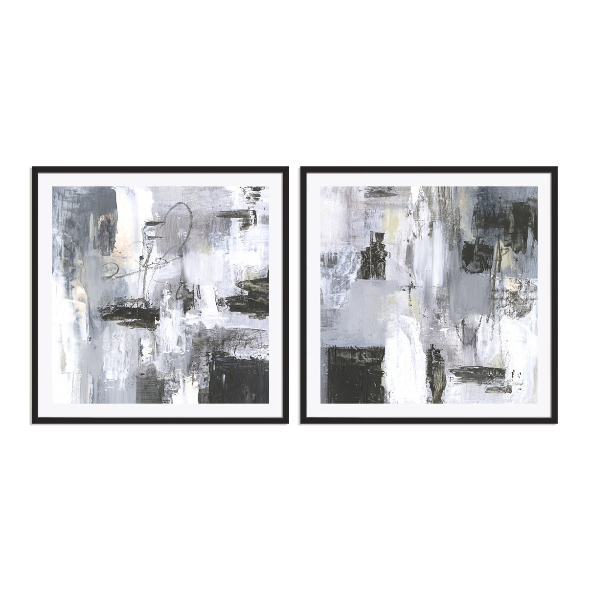 Cinder Composition I and II Wall Art