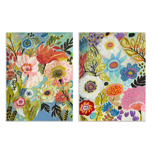 Secret Garden Floral I and III Wall Art