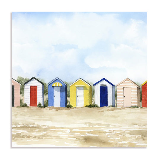 Beach Huts II Wall Art