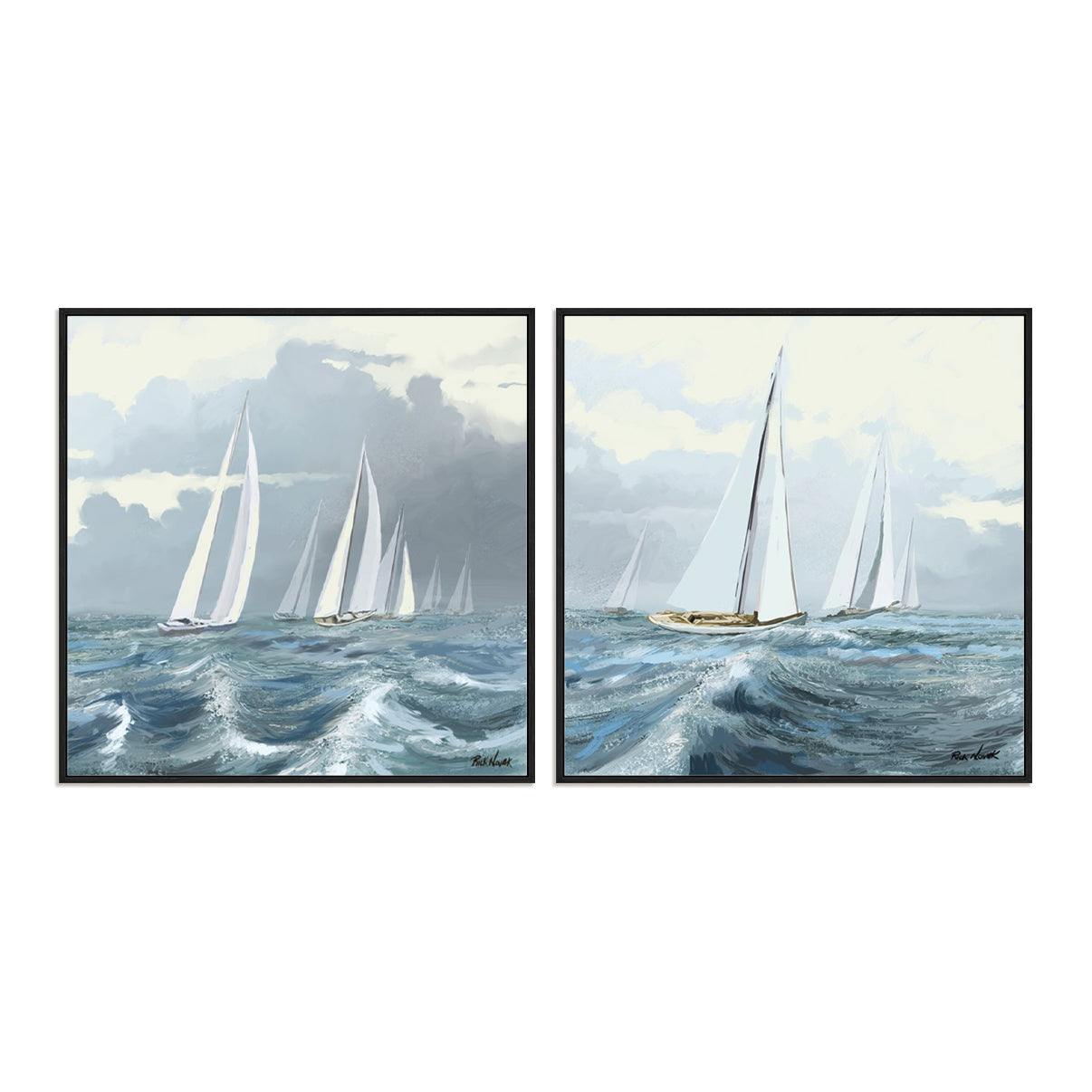 Sailing Ships II and III Wall Art