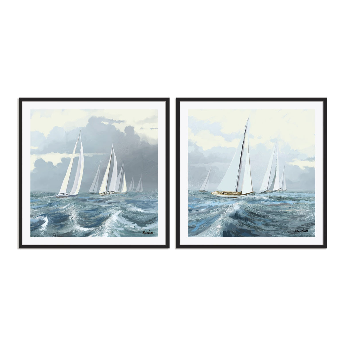 Sailing Ships II and III Wall Art