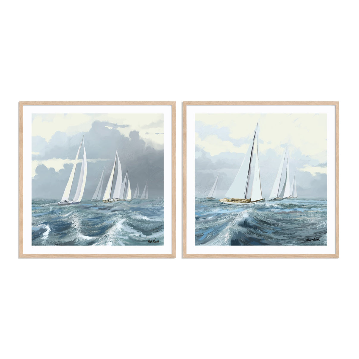 Sailing Ships II and III Wall Art