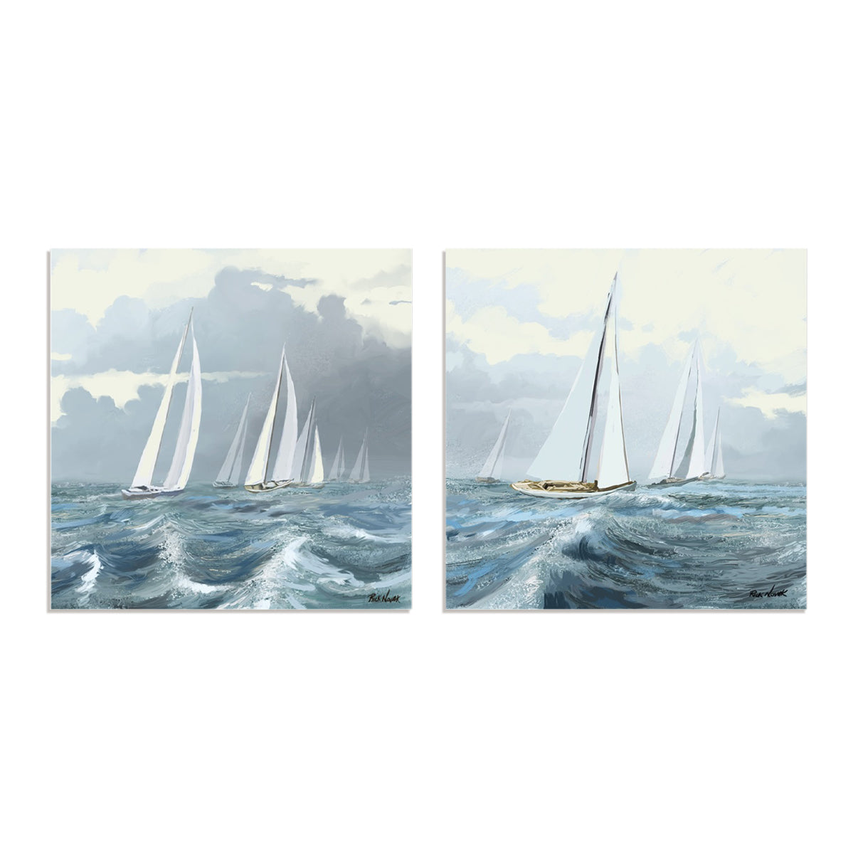 Sailing Ships II and III Wall Art