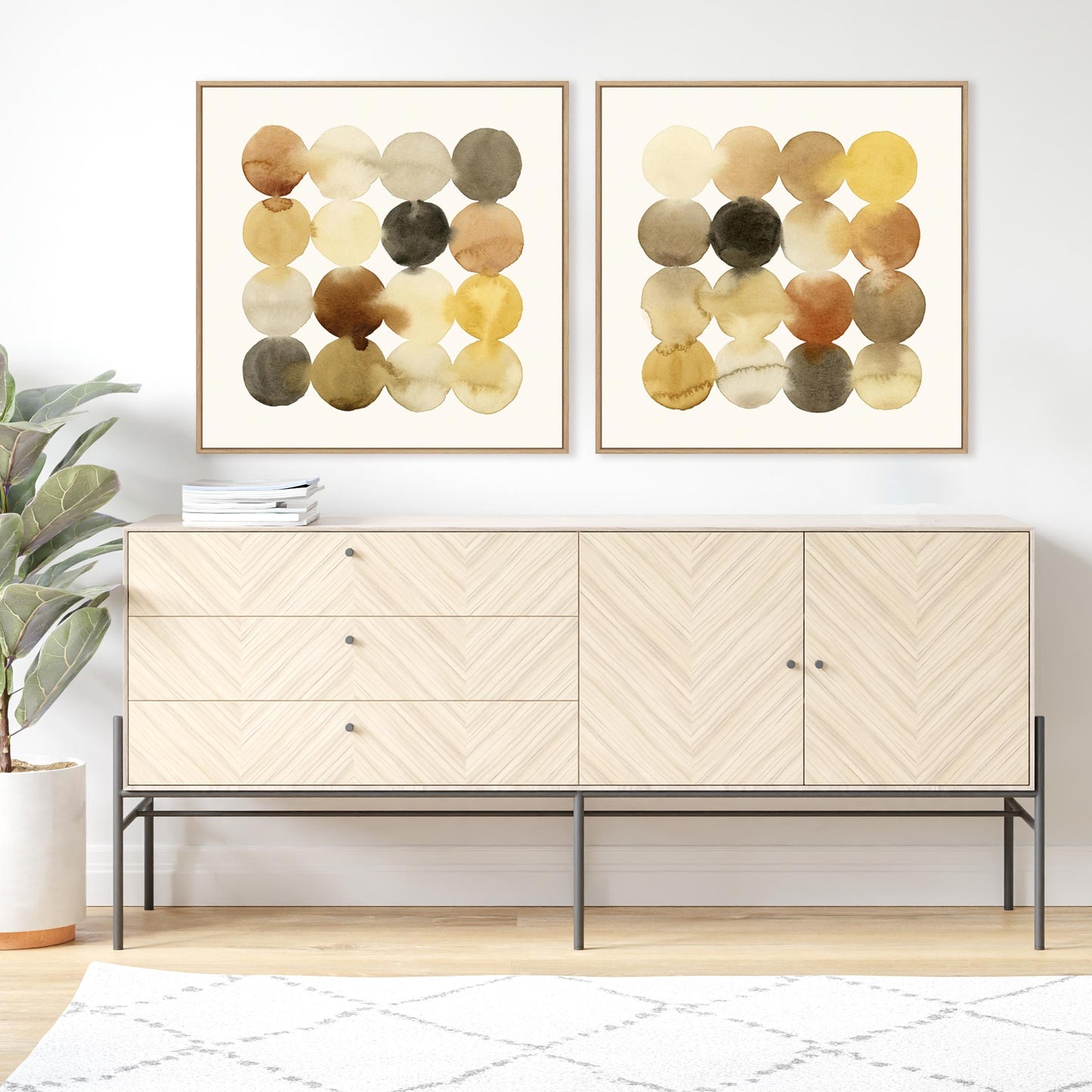 Spherical Sunlight I and II Wall Art