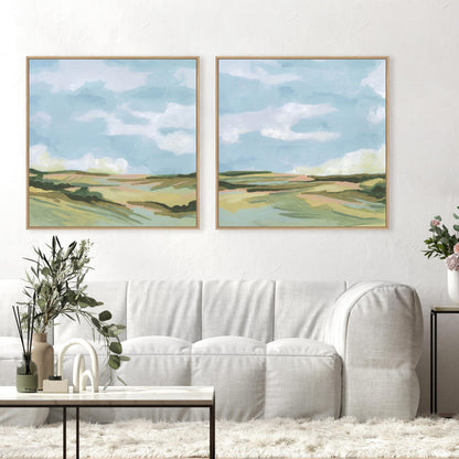 Meadow Gold II and I Wall Art