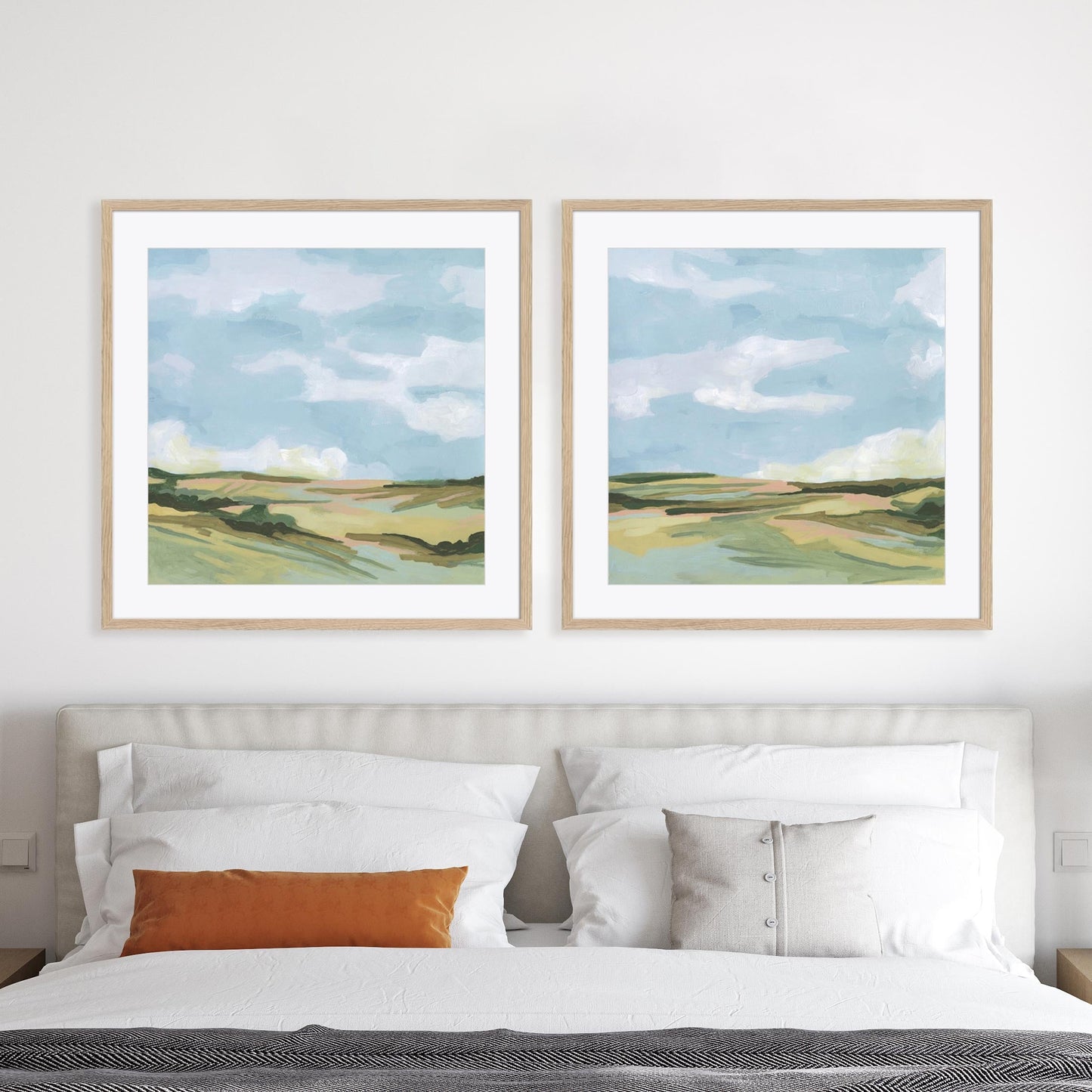 Meadow Gold II and I Wall Art