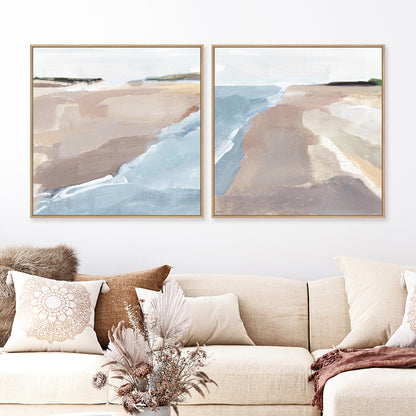 Beach Walk I and II Wall Art