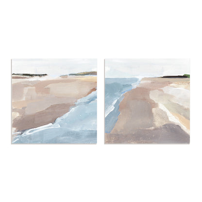 Beach Walk I and II Wall Art