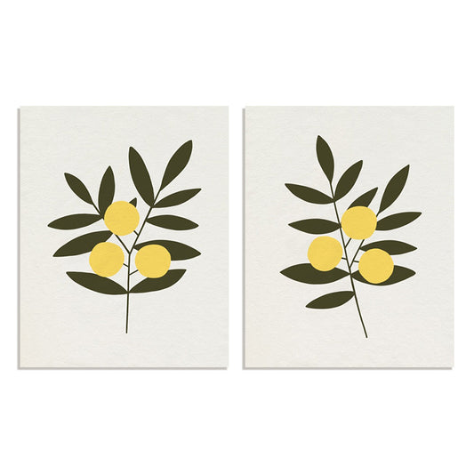 Trois Oranges I and II Wall Art