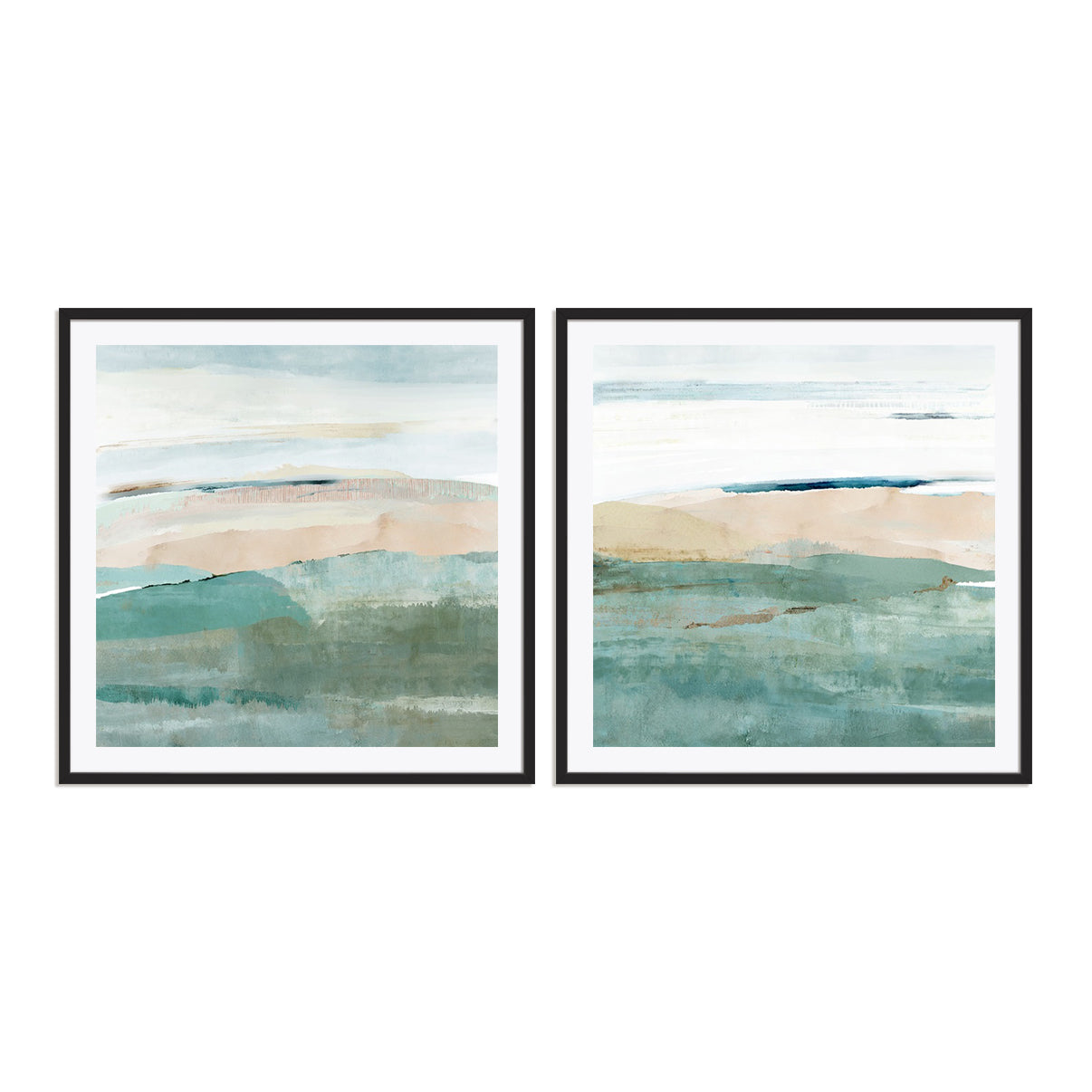 Allonby Squares I and II Wall Art