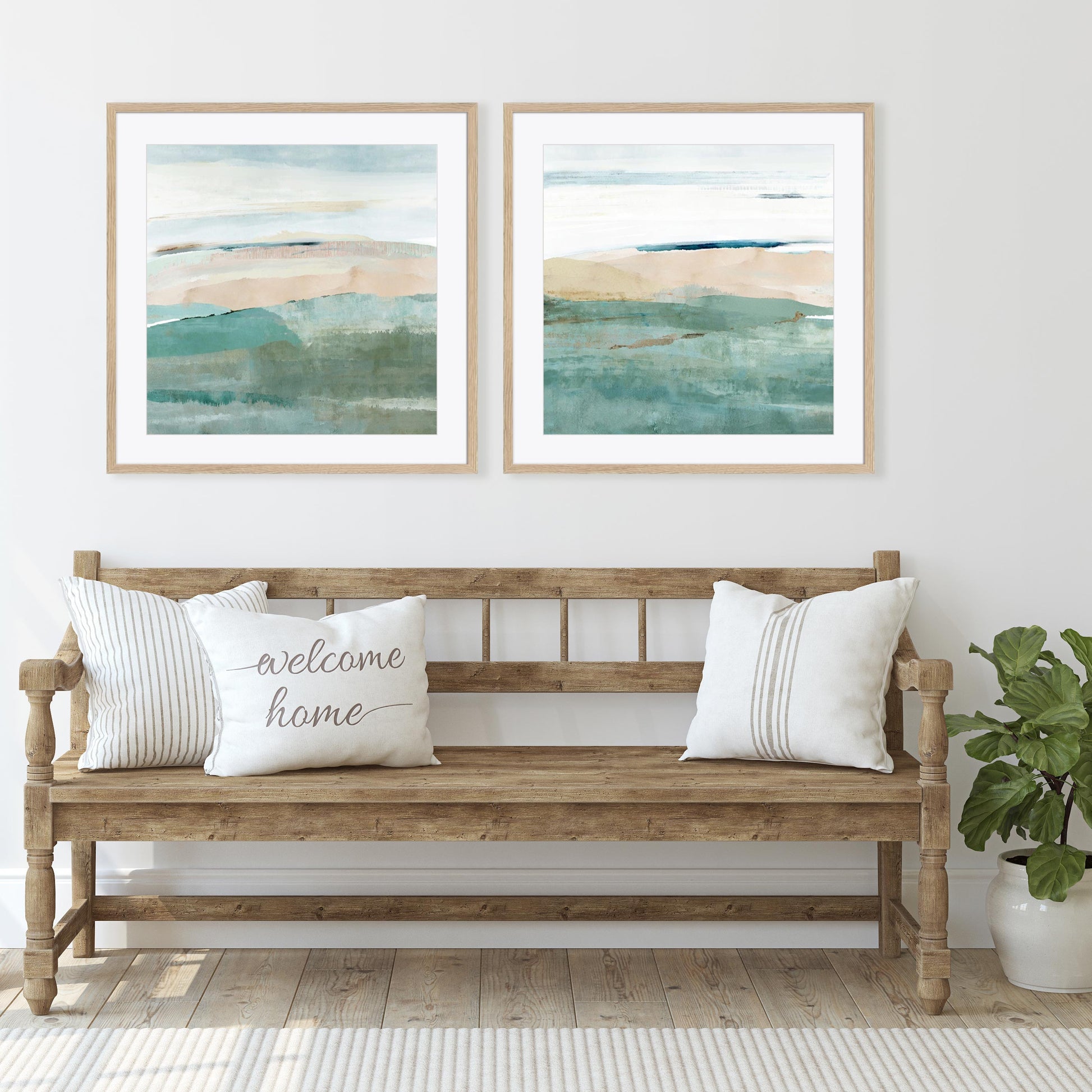 Allonby Squares I and II Wall Art