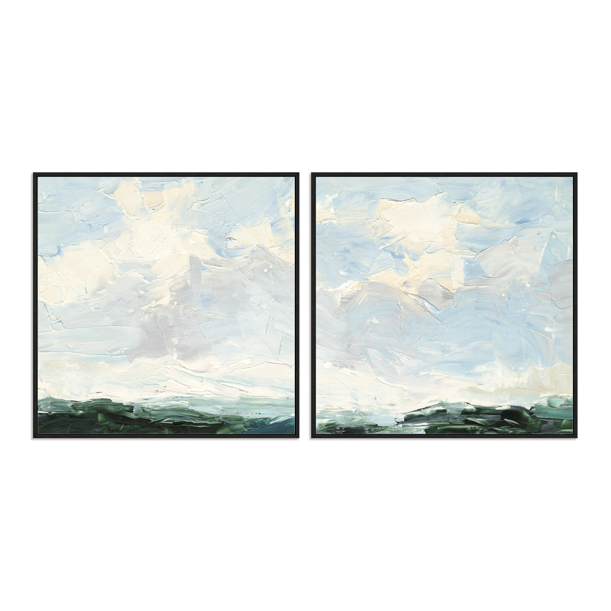 Lost in the Clouds I and II Wall Art