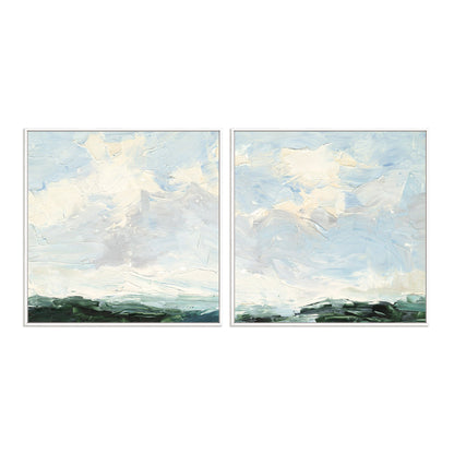 Lost in the Clouds I and II Wall Art