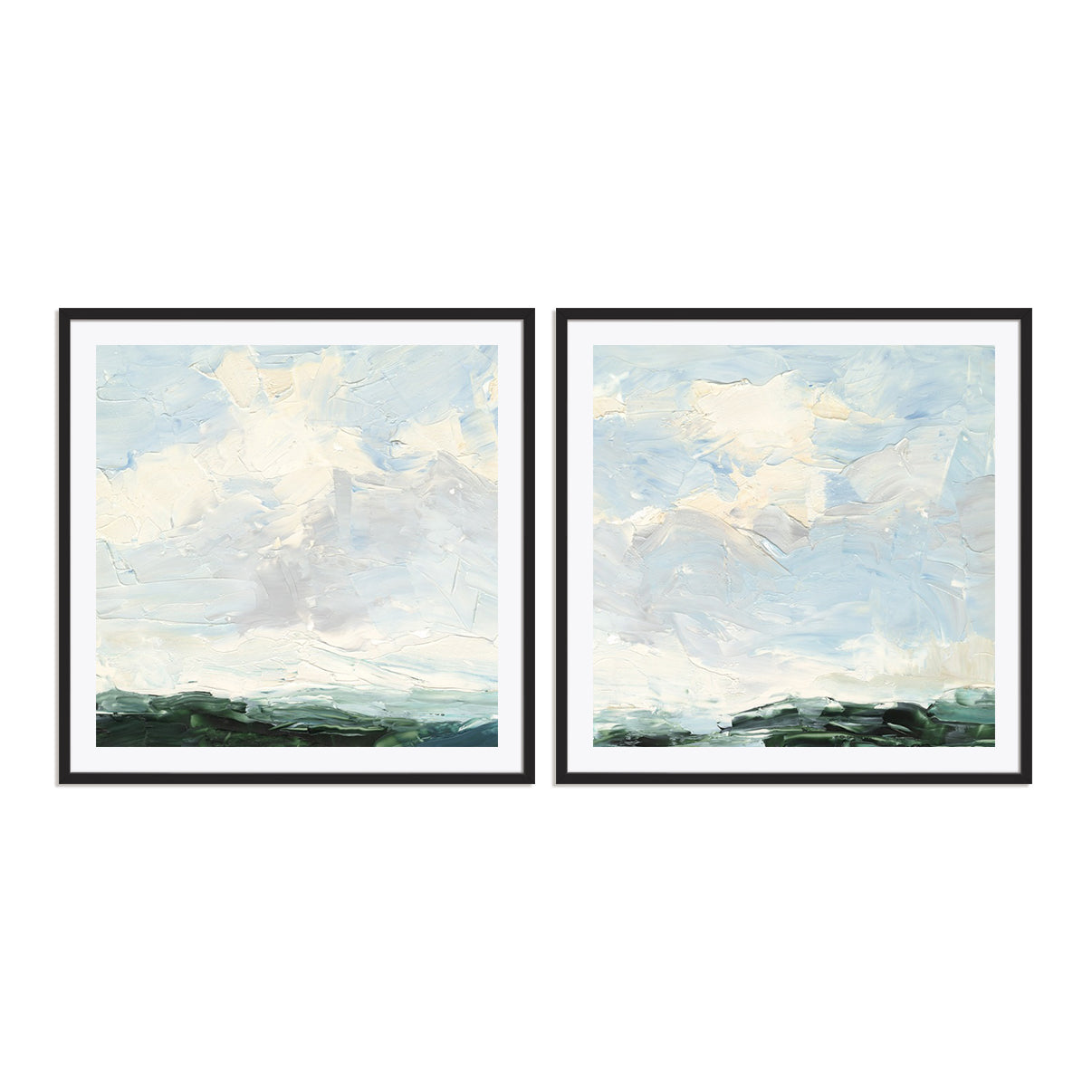 Lost in the Clouds I and II Wall Art