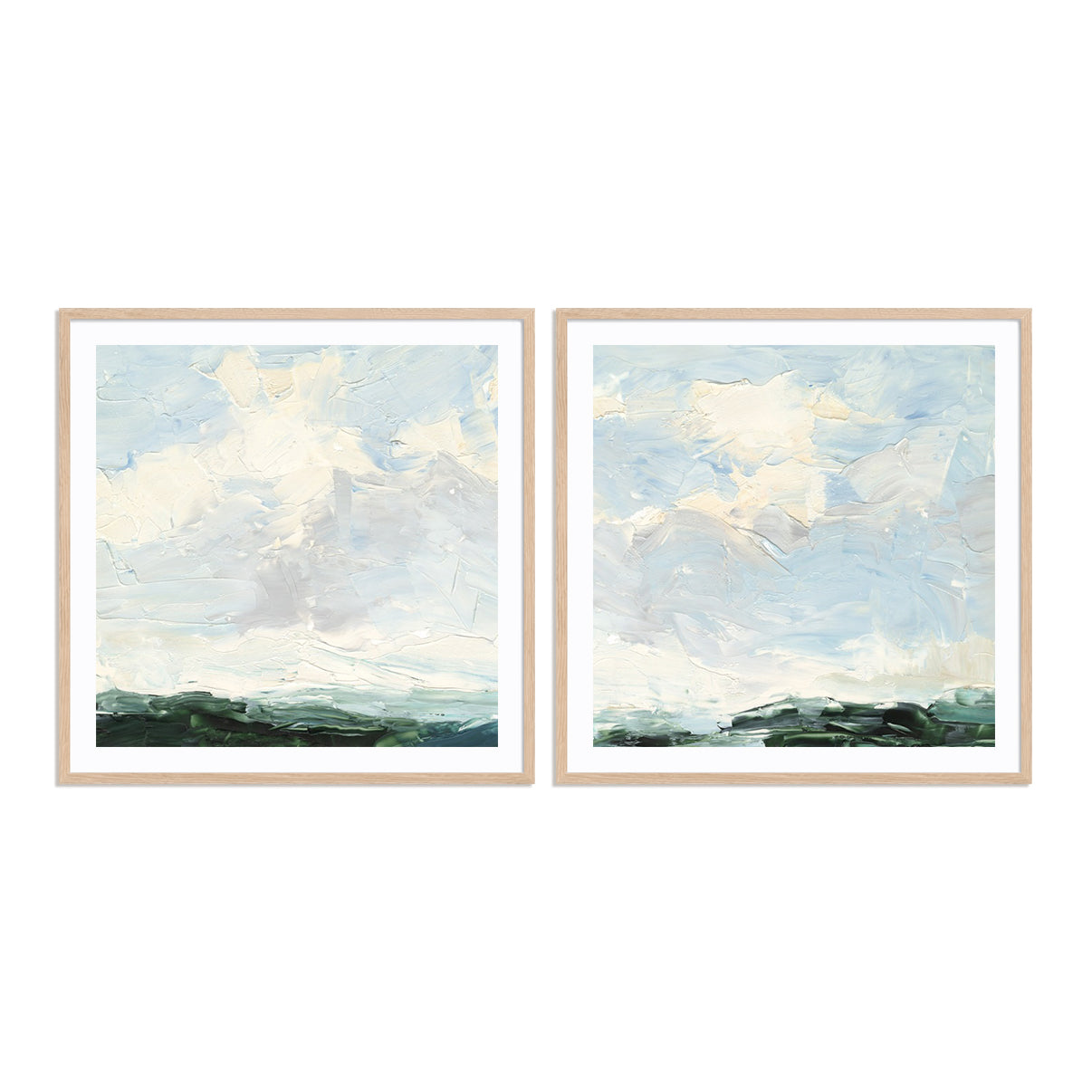 Lost in the Clouds I and II Wall Art