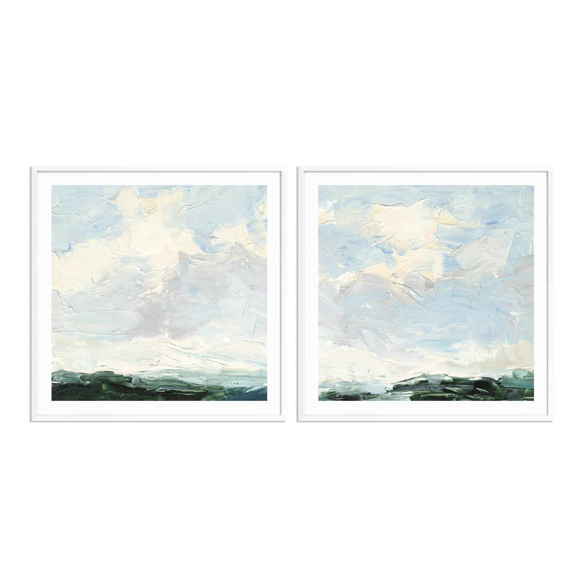 Lost in the Clouds I and II Wall Art