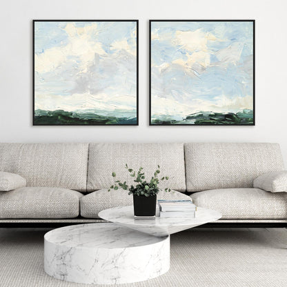 Lost in the Clouds I and II Wall Art