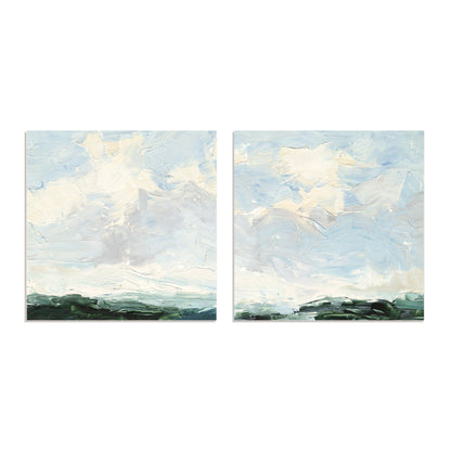 Lost in the Clouds I and II Wall Art