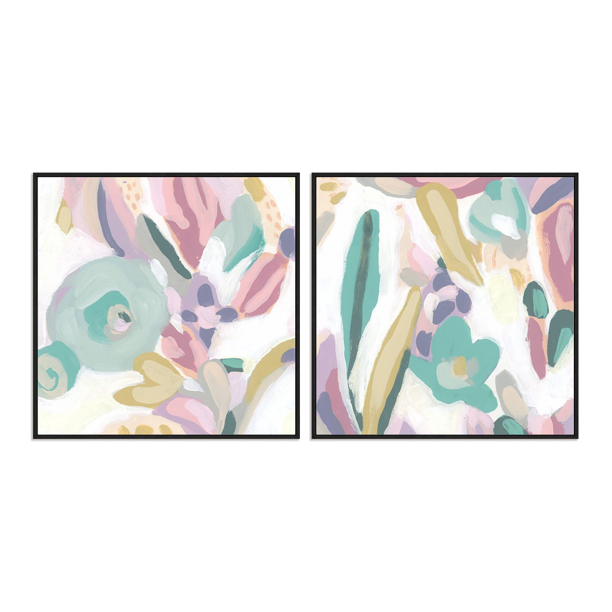 Floral Rapport I and II Wall Art