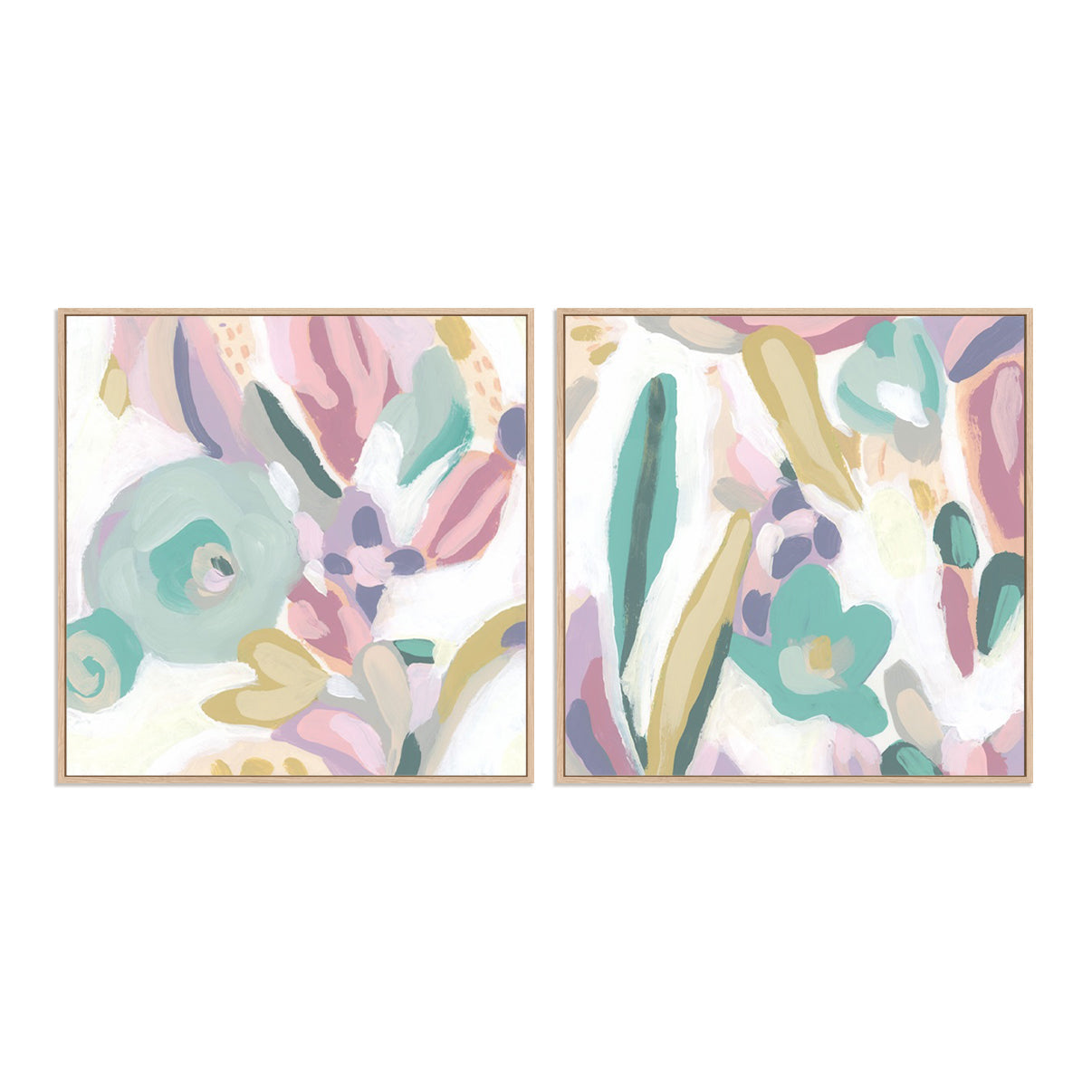 Floral Rapport I and II Wall Art